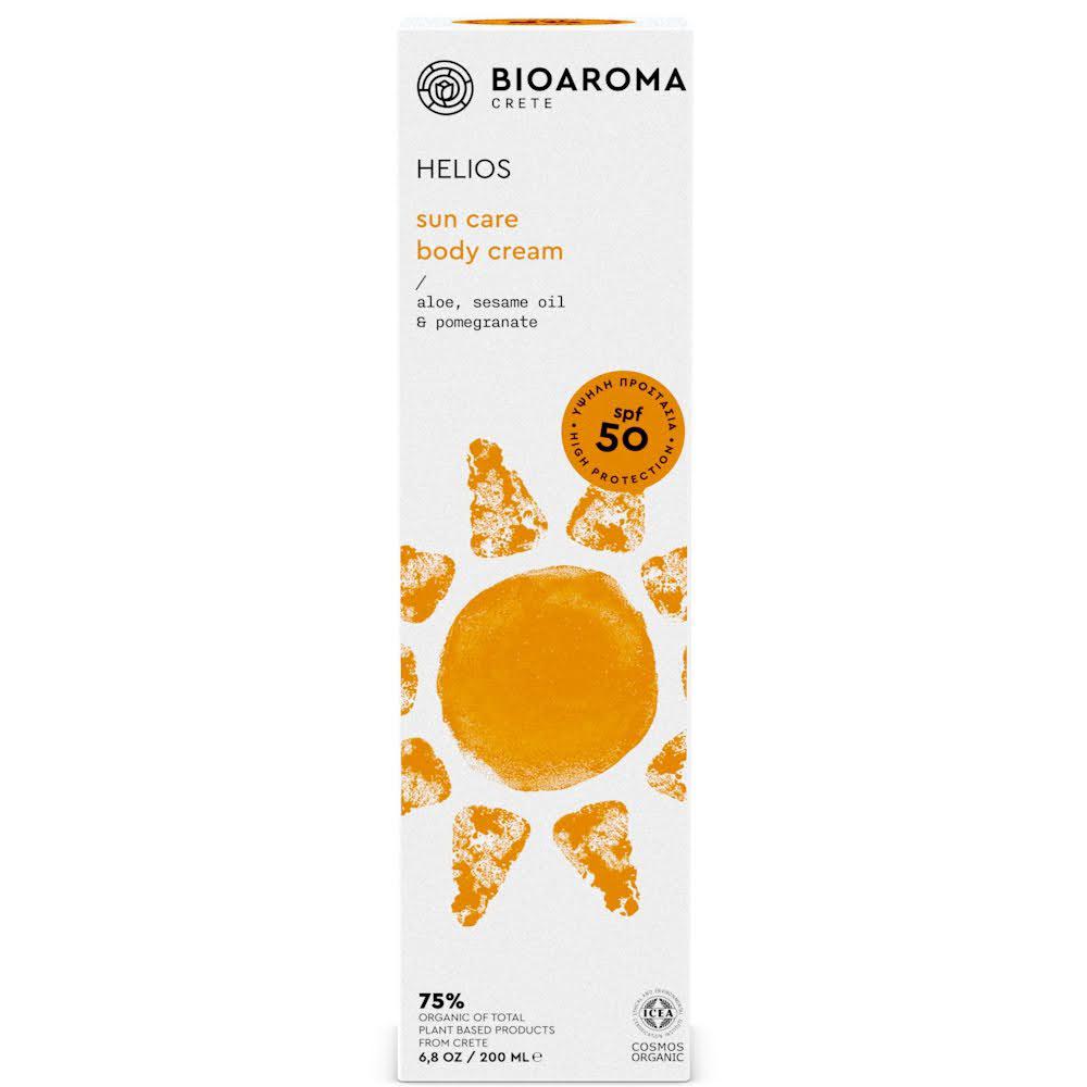 Bioaroma Crete Helios Organic Sun Care Body Cream 200ml 50 SPF