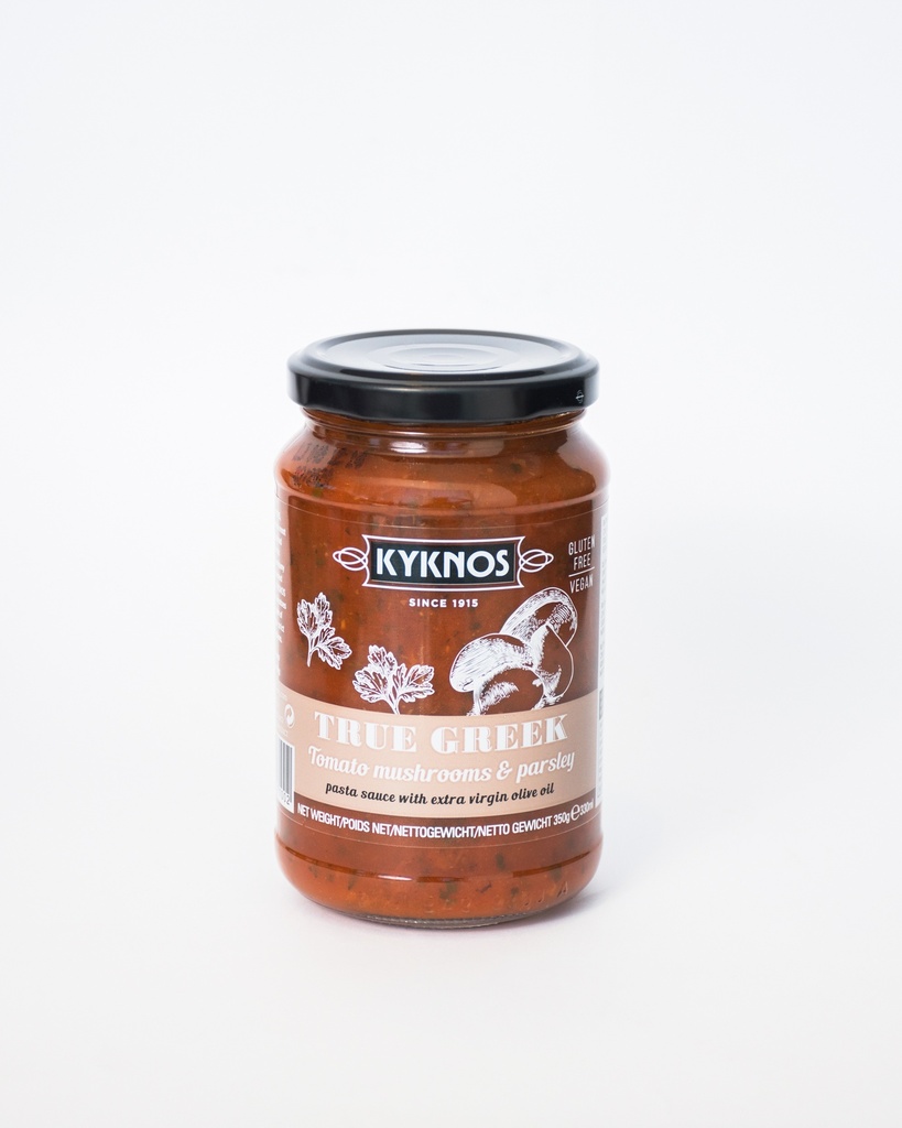 Kyknos Premium Greek Tomato Sauce with Mushroom & Parsley 425g