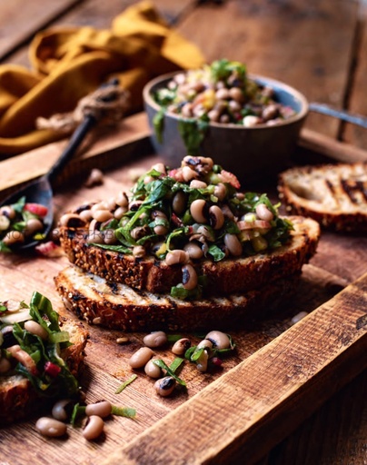 Louvia & lahana bruschetta