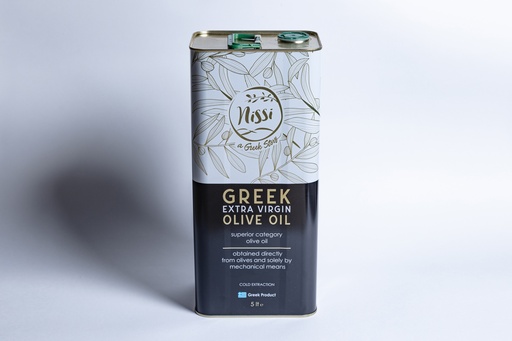 Nissi Greek Extra Virgin Olive Oil Metal Tin 5L